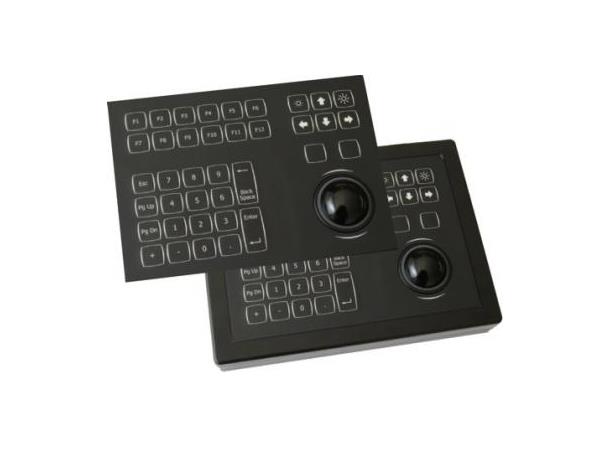 KSML38S1PS2-WLED 38 taster LED keyboard, 38mm rulleball 